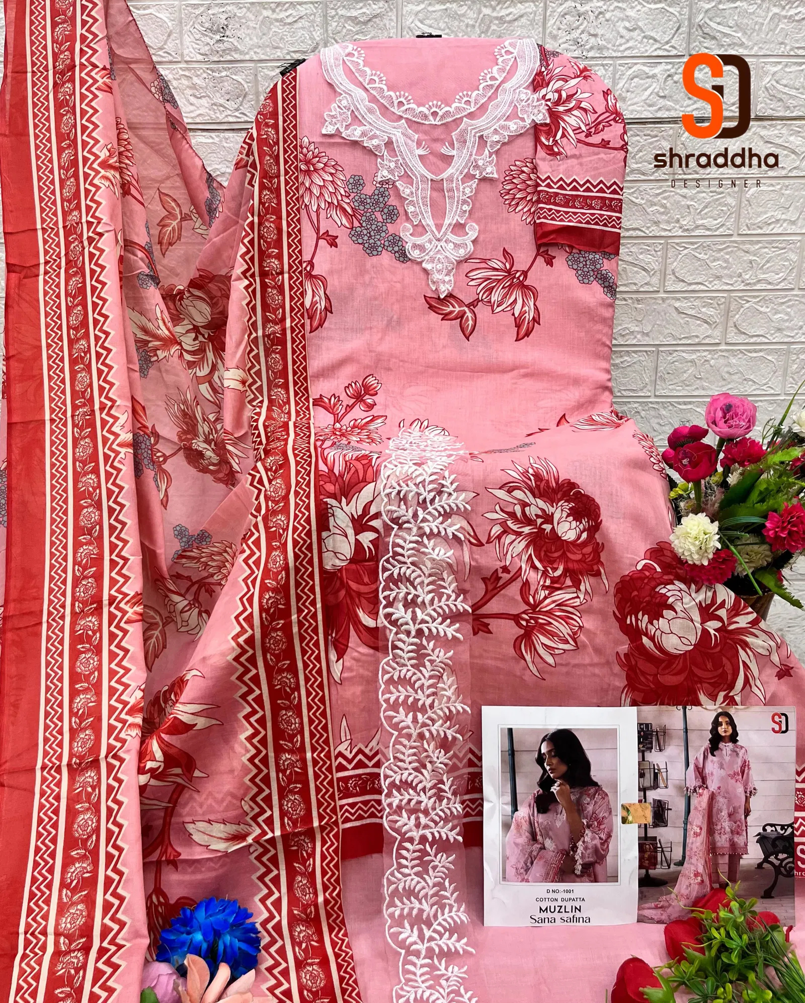 Muzlin Sana Safinaz By Sharaddha Lawn Cotton Pakistani Dress Material Orders In India